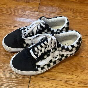 Fuzzy Checkered Vans